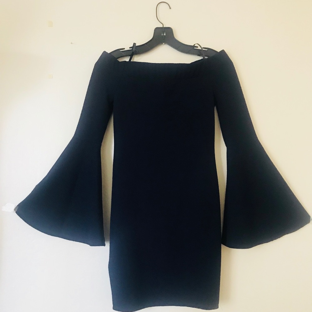 Dark blue strapless dress from BCBG